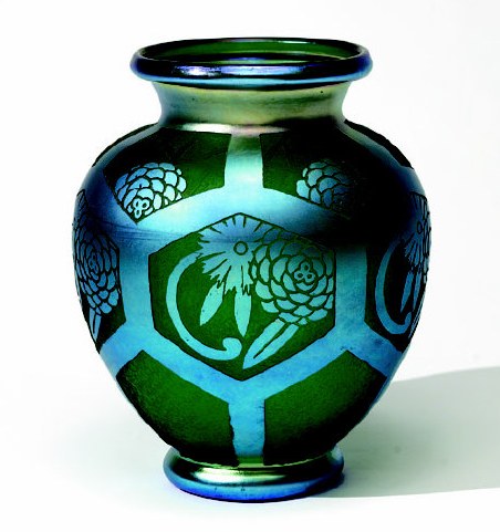6406 - Acid Etched Vase