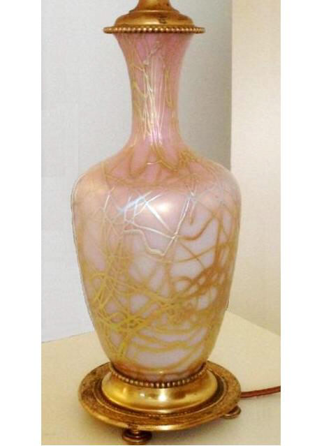 8565 - Calcite Pink Iridescent Vase/Lamp