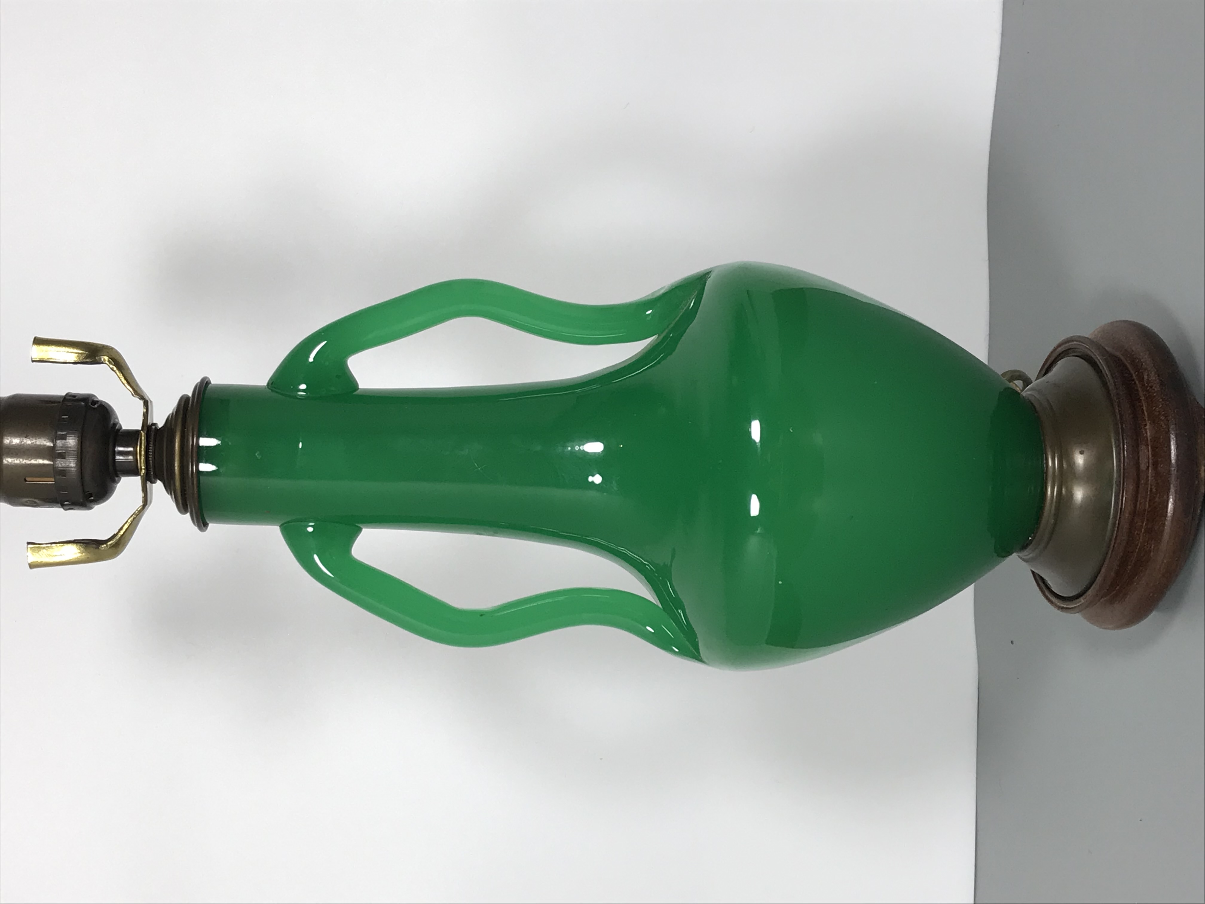 8573 - Green Jade Jade Lamp Base