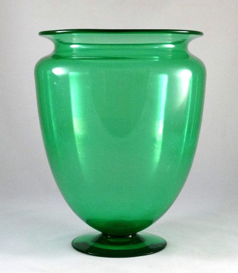 938 - Pomona Green Transparent Vase