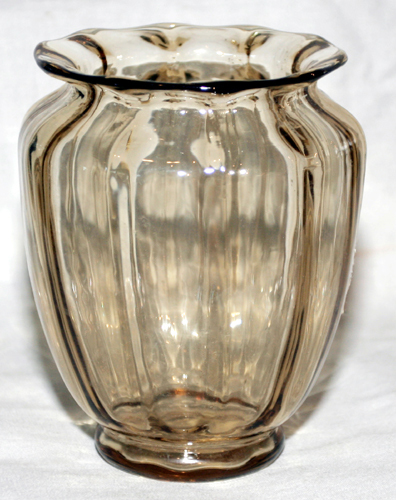938 - Smoked Crystal Transparent Shade Vase