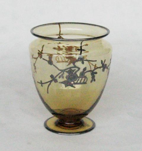 938 - Amber Transparent Vase