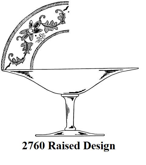 2760 - Acid Etched Compote