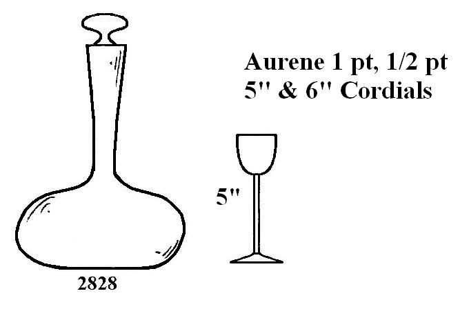 2828 - Decanter & Cordial Set