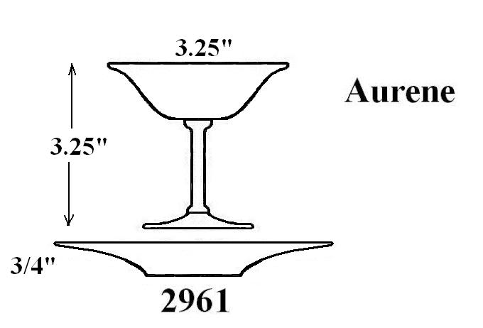 2961 - Sherbet & Underplate