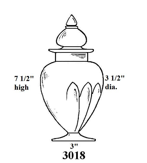 3018 - Covered Vase
