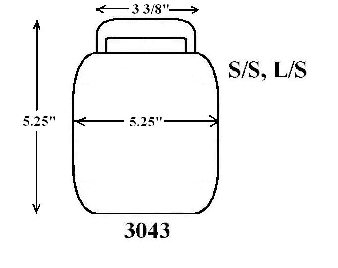 3043 - Cold Cream Jar