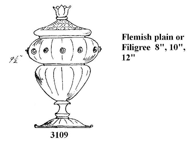 3109 - Covered Vase