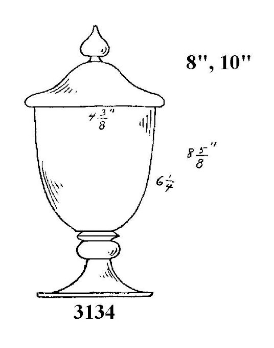 3134 - Covered Vase