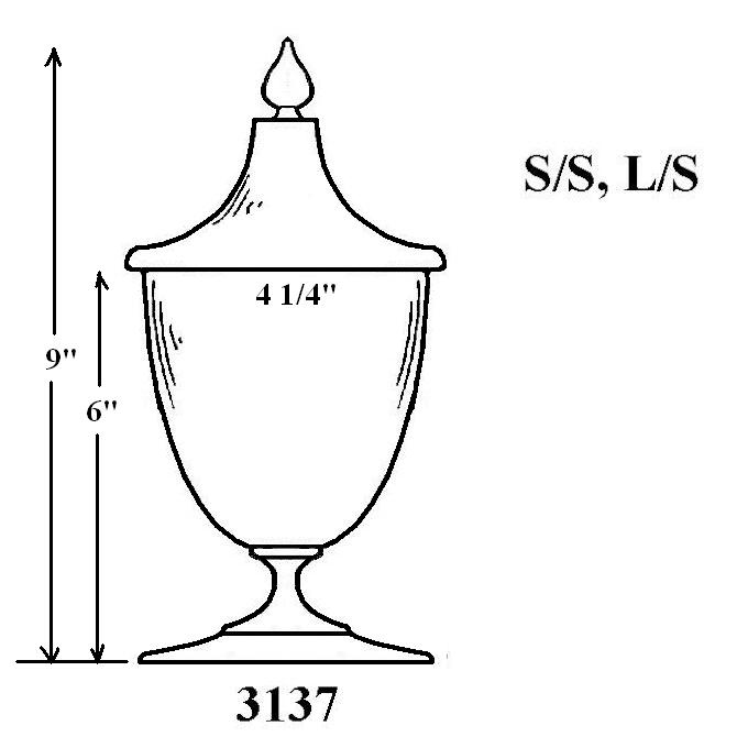 3137 - Covered Vase