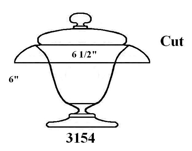 3154 - Covered Vase