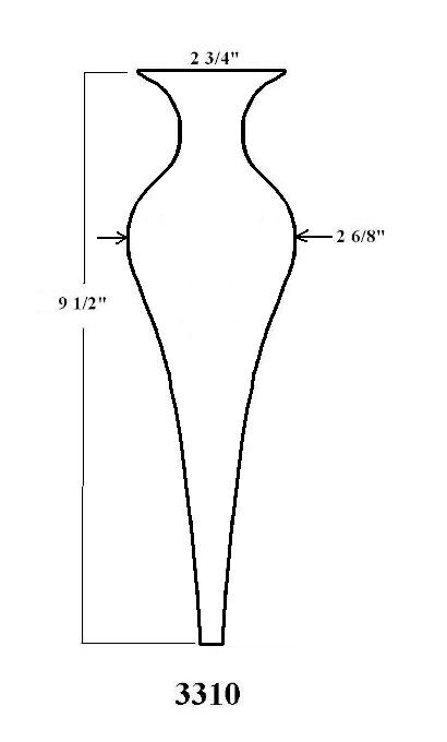 3310 - Limousine Vase