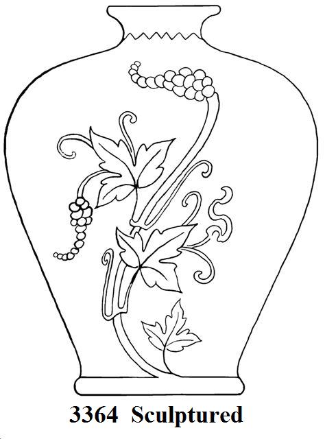 3364 - Acid Etched Vase
