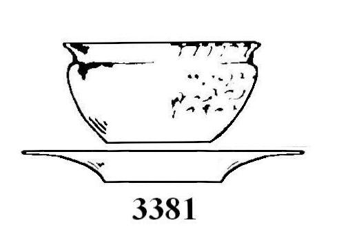 3381 - Fingerbowl & Underplate