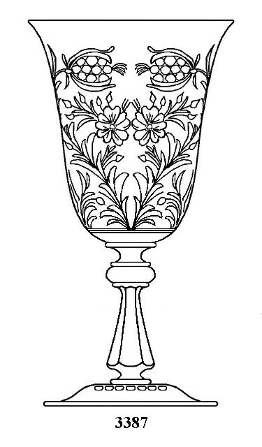 3387 - Engraved Goblet