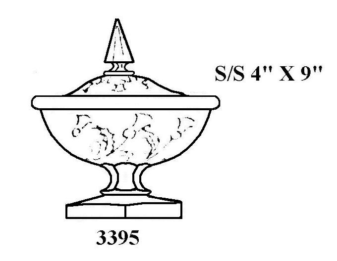 3395 - Covered Vase
