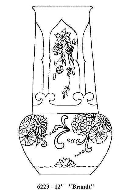 6223 - Acid Etched Vase