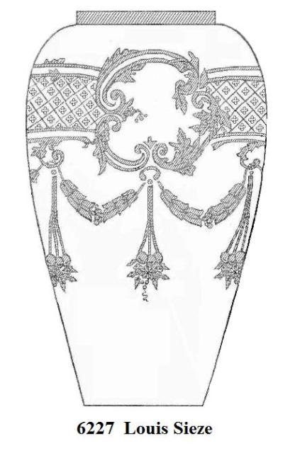 6227 - Acid Etched Vase