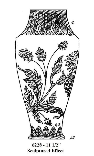 6228 - Acid Etched Vase