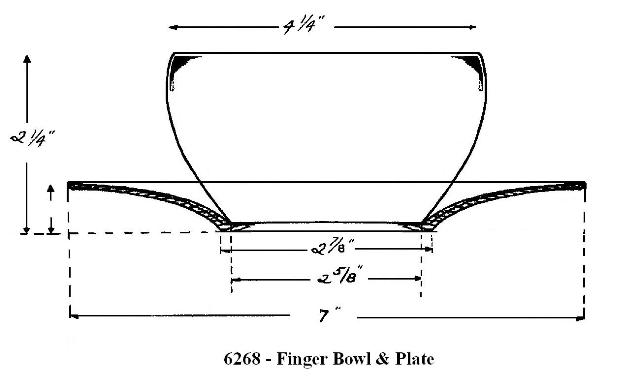 6268 - Fingerbowl & Underplate