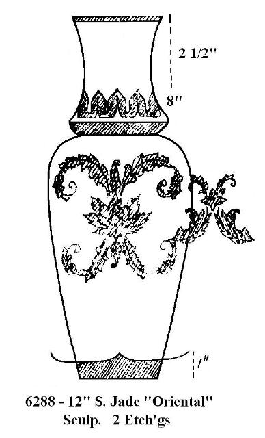6288 - Acid Etched Vase