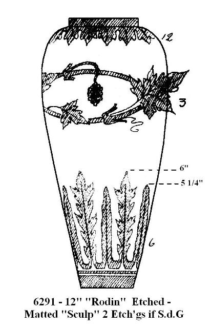 6291 - Acid Etched Vase