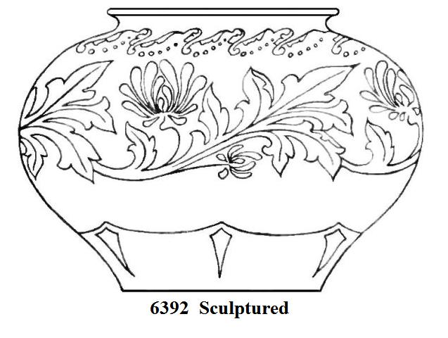 6392 - Acid Etched Vase