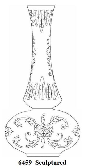 6459 - Acid Etched Vase