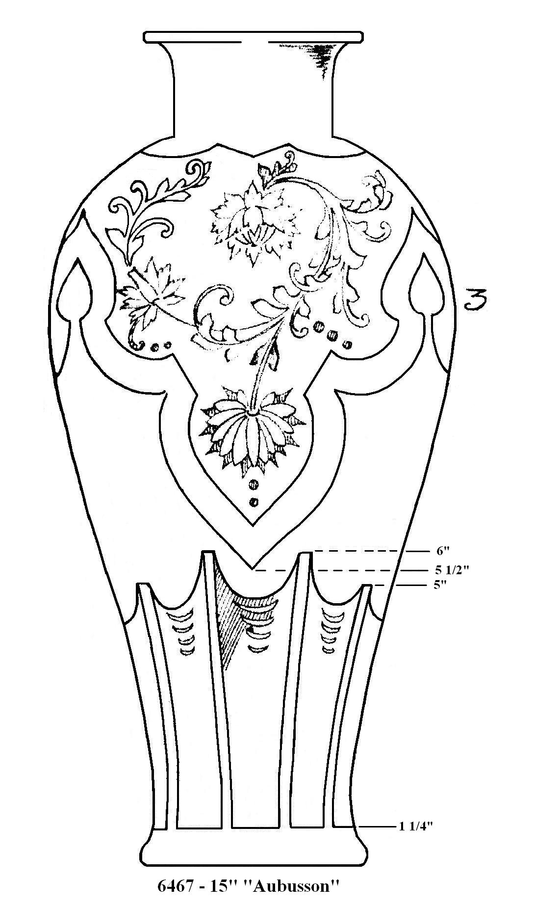 6467 - Acid Etched Vase