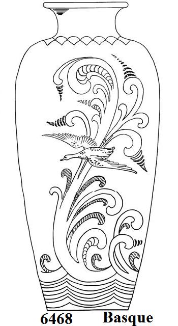 6468 - Acid Etched Vase