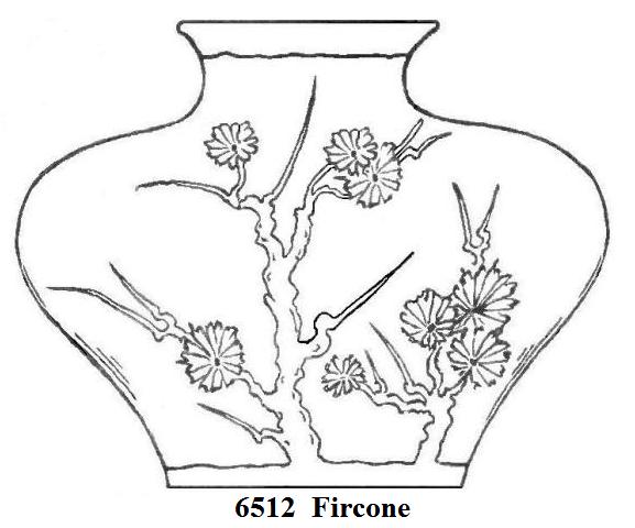6512 - Acid Etched Vase