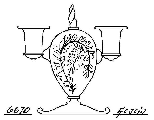 6670 - Engraved Candelabra