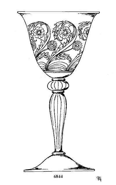 6844 - Engraved Goblet