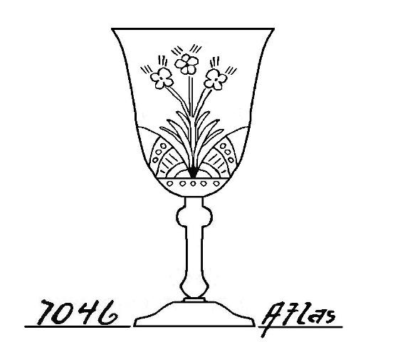 7046 - Engraved Goblet