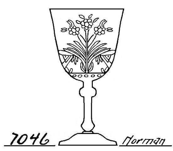 7046 - Engraved Goblet