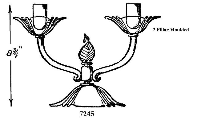 7245 - Two Line Pillar Candelabra