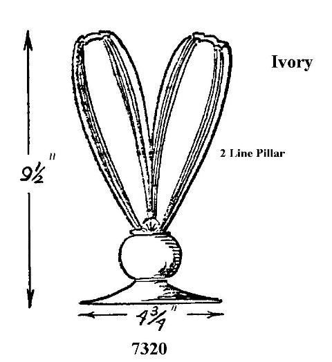 7320 - Two Line Pillar Vase