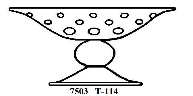 7503 - Engraved Compote