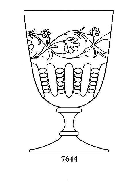 7644 - Engraved Goblet