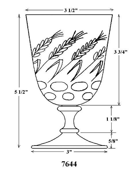 7644 - Engraved Goblet