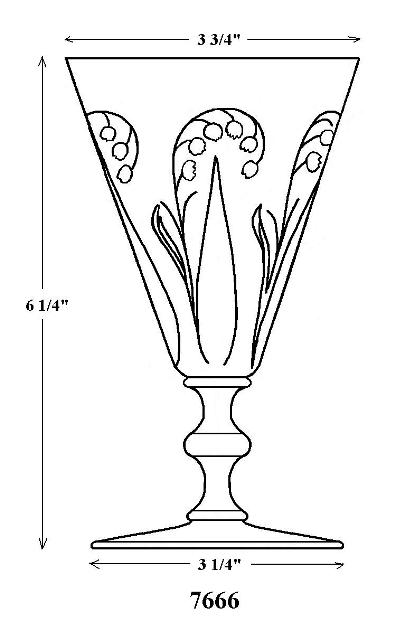 7666 - Engraved Goblet