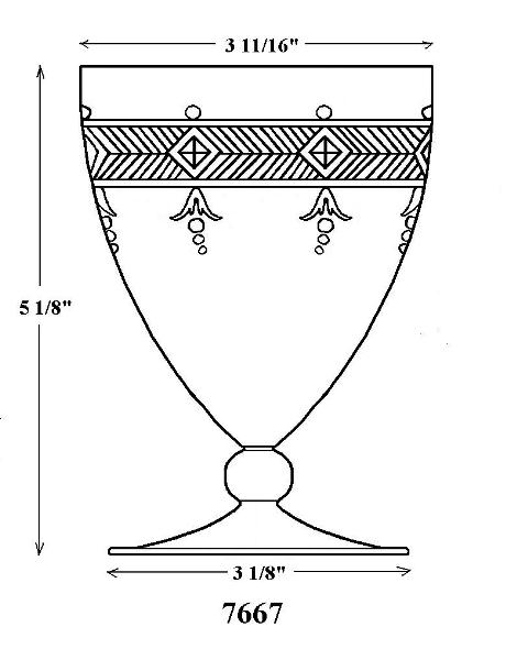 7667 - Engraved Goblet