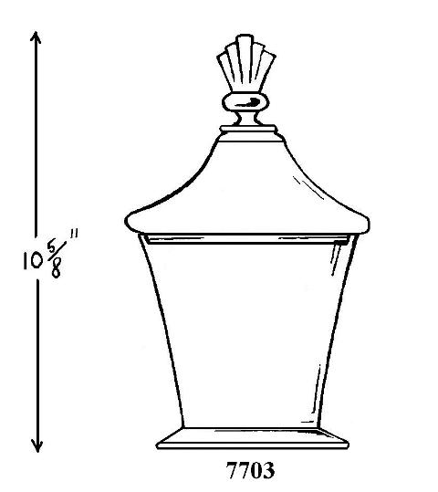 7703 - Covered Vase