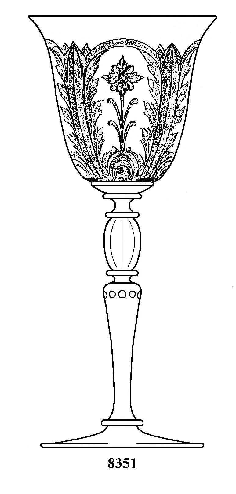8351 - Engraved Goblet