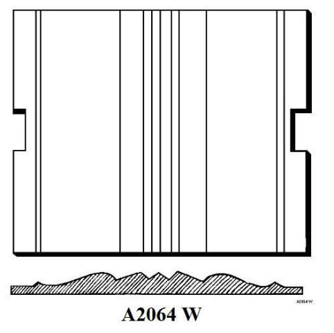 A2064-W - Molded Architectural Piece