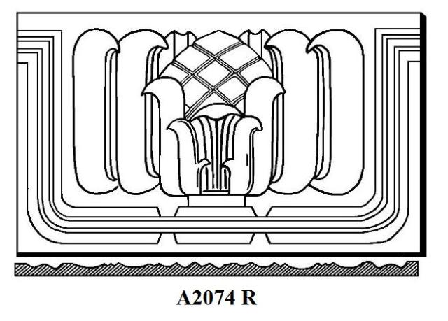 A2074-R - Molded Architectural Piece