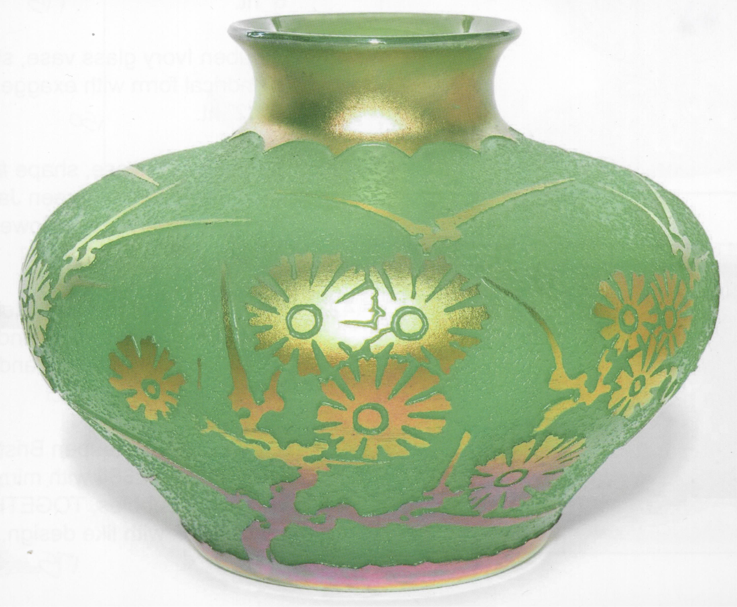 6512 - Acid Etched Vase