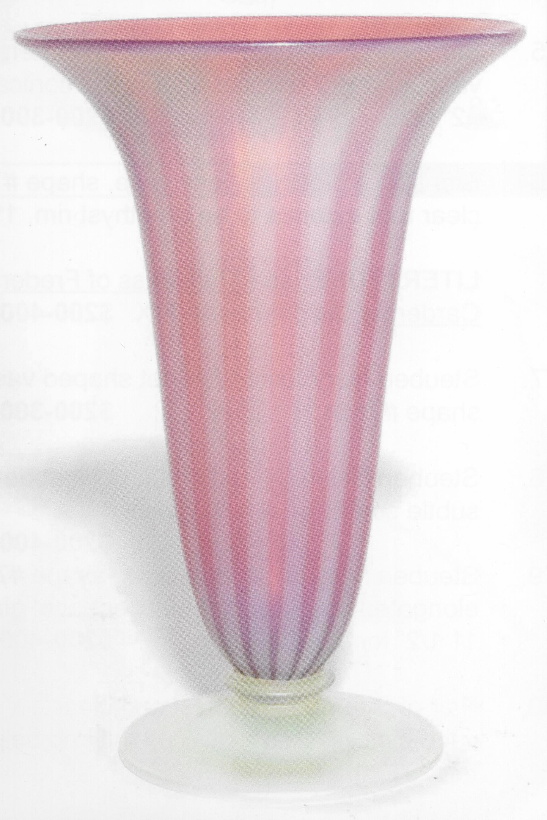 2909 - Oriental Poppy Iridescent Vase