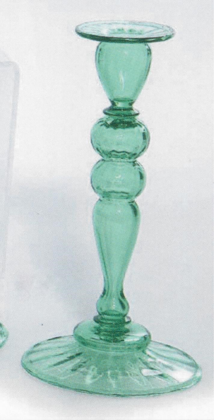 2956 - Pomona Green Transparent Candlestick