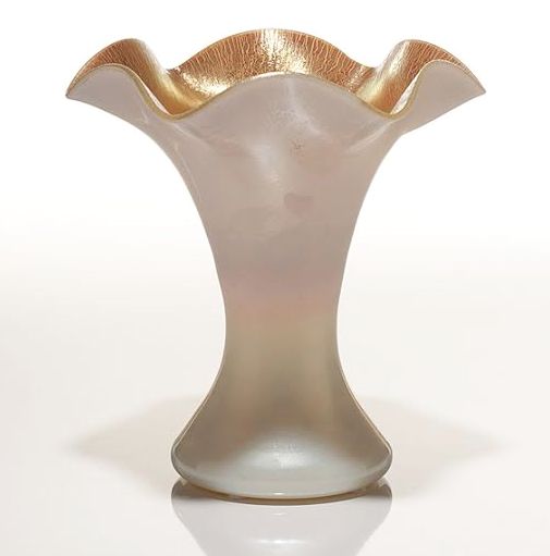 723 - Gold Calcite Iridescent Vase